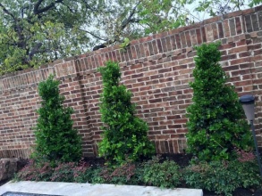 Кирпичный забор сплошной 12 метров фото в Арзамасе